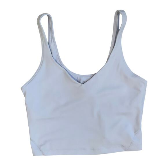 Lululemon Align Tank Top Blue Linen Built-In Shelf Bra Size 8 - Picture 1 of 9